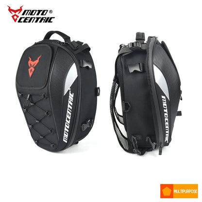 Motocentric Waterproof Motorcycle Tail Bag: High-Capacity, Multifunctional Rear Seat Backpack for Riders