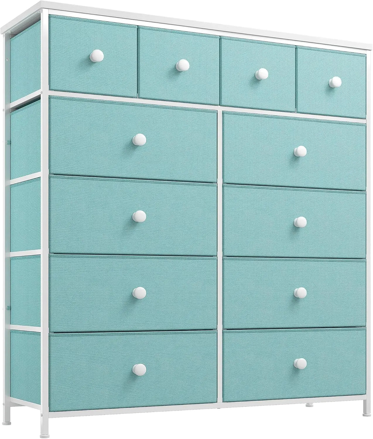 Dresser,Black Dresser for Bedroom with 12 Drawers Dressers & Chests of Drawers for Bedroom, Fabric Storage Dresser