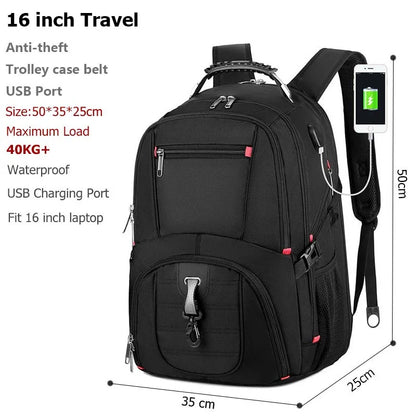 Mochila multifuncional suiza para portátil de 17 pulgadas: mochila duradera para viajes y para la universidad con puerto de carga USB y resistente al agua