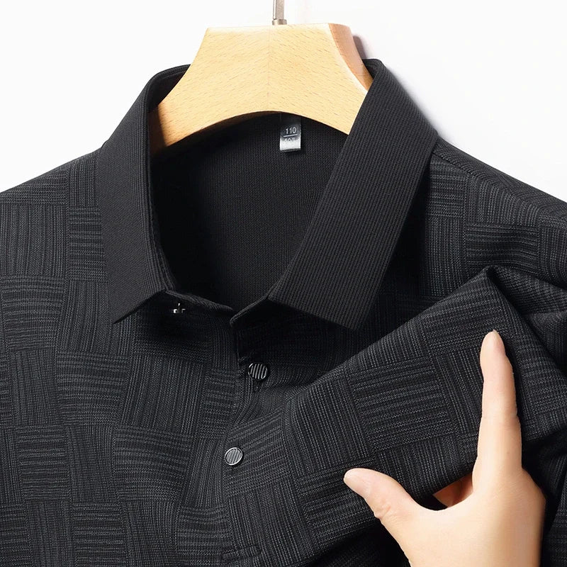 Neues bedrucktes Business-Casual-Poloshirt für Herren: Modische kurze Ärmel für Komfort und Atmungsaktivität – Lumawear