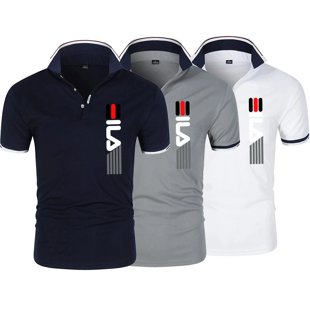 Summer New Men's Lapel Anti-Pilling Polo Shirt: Stylish Short Sleeve Casual Business Fashion in Slim Fit - Lumawear