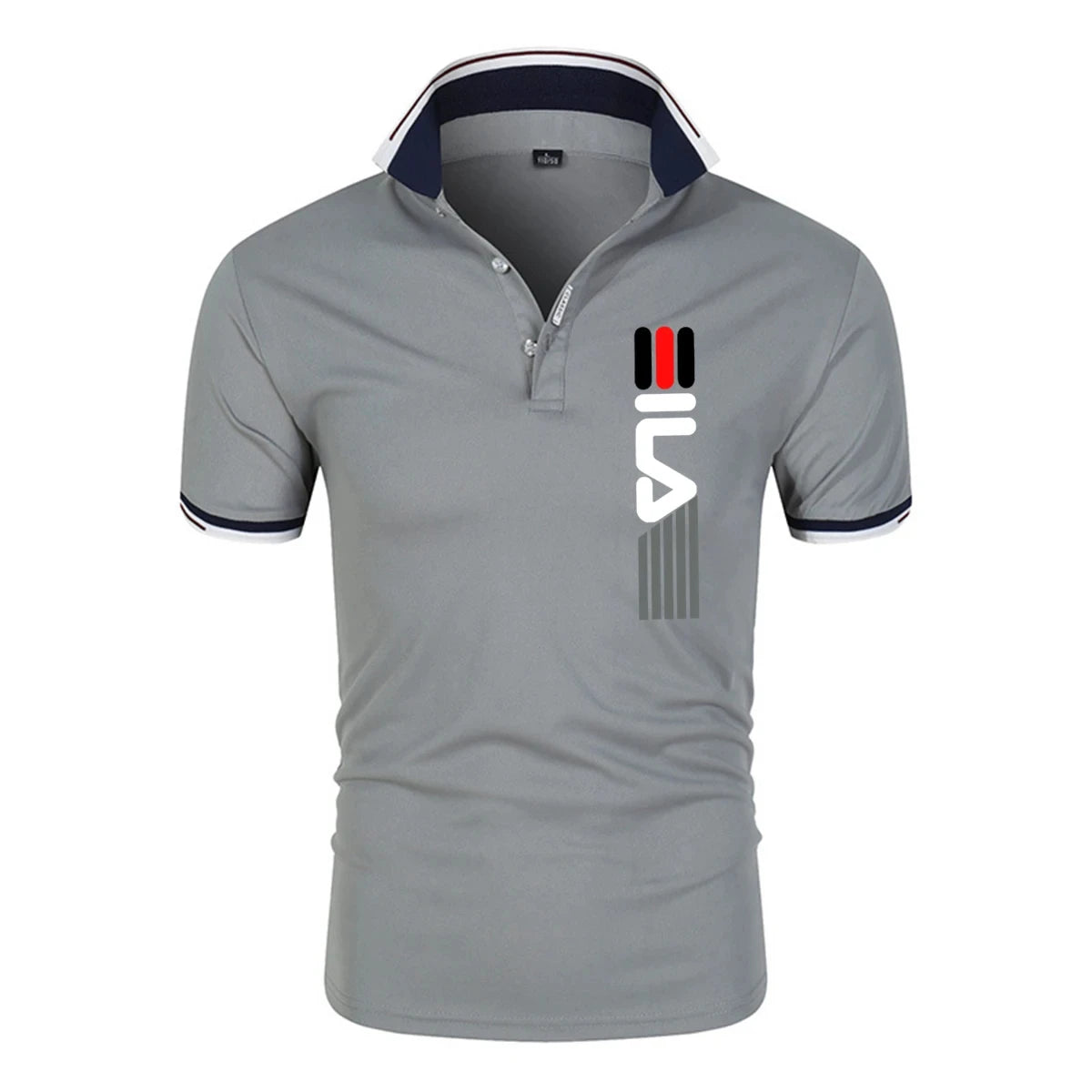 Polo antibolitas con solapa para hombre de verano: elegante, informal, de manga corta, de corte ajustado - Lumawear